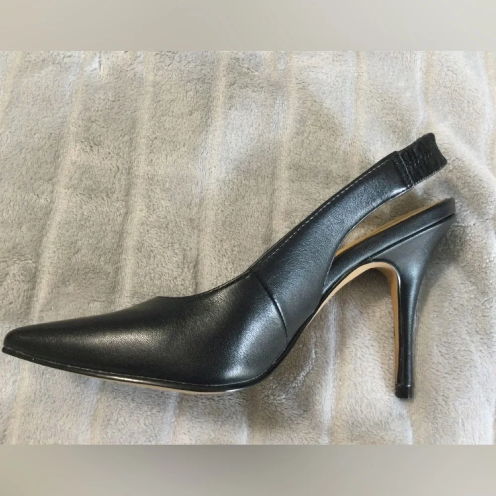 Lisa Vicky Piper Pointed Toe Slingback Pumps Size 6.5 - Picture 9 of 11